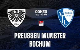 Nhận định bóng đá Preussen Munster vs Bochum 0h30 ngày 7/2 (Hạng 2 Đức 2025/26)