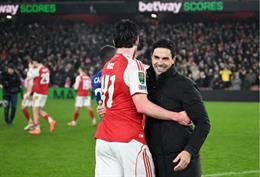 Arteta hạnh phúc với tấm vé vào chung kết Carabao Cup của Arsenal