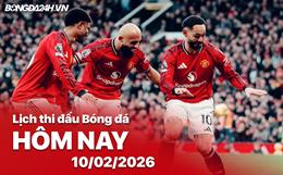 Lịch thi đấu, trực tiếp bóng đá hôm nay 10/02/2026: West Ham vs Man United