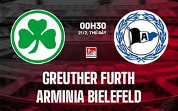 Nhận định Greuther Furth vs Arminia Bielefeld 0h30 ngày 21/2 (Hạng 2 Đức 2025/26)