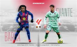 Nhận định Barca vs Levante (22h15 ngày 22/2): Mệnh lệnh phải thắng