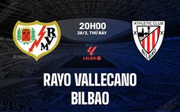Nhận định Rayo Vallecano vs Athletic Bilbao 20h00 ngày 28/2 (La Liga 2025/26)
