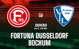 Nhận định Fortuna Dusseldorf vs Bochum 0h30 ngày 28/2 (Hạng 2 Đức 2025/26)
