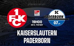 Nhận định - dự đoán Kaiserslautern vs Paderborn 19h00 ngày 28/2 (Hạng 2 Đức 2025/26)