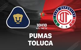 Nhận định bóng đá Pumas UNAM vs Toluca 10h10 ngày 4/3 (VĐQG Mexico 2025/26)