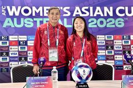 HLV Mai Đức Chung và ĐT nữ Việt Nam nỗ lực vì mục tiêu World Cup