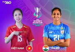 Trực tiếp bóng đá nữ Việt Nam vs nữ Ấn Độ 18h00 ngày 4/3 (Asian Cup 2026)
