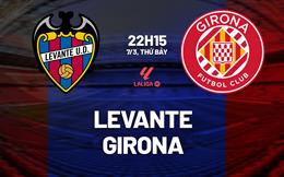 Nhận định bóng đá Levante vs Girona 22h15 ngày 7/3 (La Liga 2025/26)