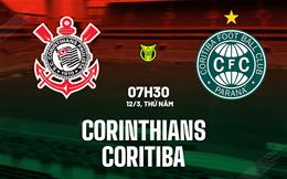 Nhận định bóng đá Corinthians vs Coritiba 7h30 ngày 12/3 (VĐQG Brazil 2026)