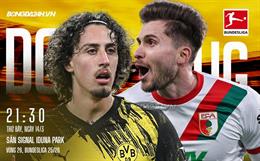 Nhận định Dortmund vs Augsburg 21h30 ngày 14/3 (Bundesliga 2025/26)