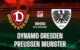 Nhận định Dynamo Dresden vs Preussen Munster 19h30 ngày 15/3 (Hạng 2 Đức 2025/26)
