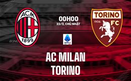 Nhận định AC Milan vs Torino (0h00 ngày 22/3): Mệnh lệnh phải thắng