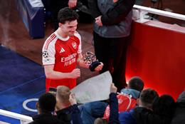Arsenal gặp Sporting ở tứ kết, Declan Rice phản ứng thế nào?