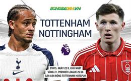Nhận định Tottenham vs Nottingham 21h15 ngày 22/3 (Premier League 2025/26)