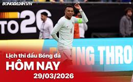 Lịch thi đấu, trực tiếp bóng đá hôm nay 29/03/2026: Colombia vs Pháp
