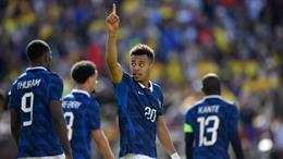 Doue tỏa sáng với cú đúp, Pháp dễ dàng hạ Colombia