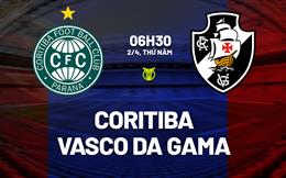 Nhận định bóng đá Coritiba vs Vasco da Gama 6h30 ngày 2/4 (VĐQG Brazil 2026)
