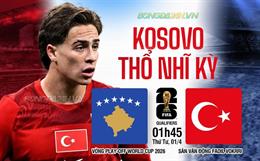 Nhận định Kosovo vs Thổ Nhĩ Kỳ 01h45 ngày 1/4 (Vòng loại World Cup 2026)