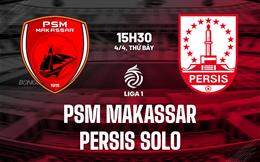Nhận định PSM Makassar vs Persis Solo 15h30 ngày 4/4 (VĐQG Indonesia 2025/26)