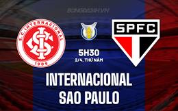 Nhận định Internacional vs Sao Paulo 5h30 ngày 2/4 (VĐQG Brazil 2026)