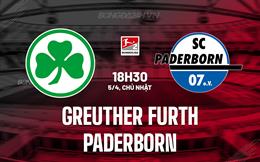 Nhận định Greuther Furth vs Paderborn 18h30 ngày 5/4 (Hạng 2 Đức 2025/26)