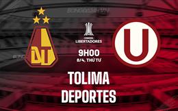 Nhận định Tolima vs Universitario Deportes 9h00 ngày 8/4  (Copa Libertadores 2026)