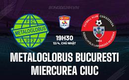 Nhận định Metaloglobus Bucuresti vs Miercurea Ciuc 19h30 ngày 13/4 (VĐQG Romania 2025/26)