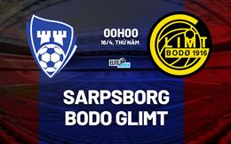 Nhận định bóng đá Sarpsborg vs Bodo Glimt 0h00 ngày 16/4 (VĐQG Na Uy 2026)
