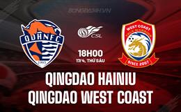 Nhận định Qingdao Hainiu vs Qingdao West Coast 18h00 ngày 17/4 (VĐQG Trung Quốc 2026)