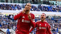Arne Slot hài lòng khi Liverpool hạ Everton bằng bóng chết