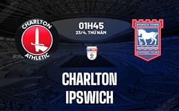 Nhận định bóng đá Charlton vs Ipswich 1h45 ngày 23/4 (Hạng Nhất Anh 2025/26)