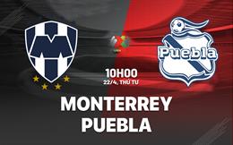 Nhận định bóng đá Monterrey vs Puebla 10h00 ngày 22/4 (VĐQG Mexico 2025/26)