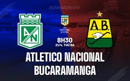 Nhận định Atletico Nacional vs Bucaramanga 8h30 ngày 21/4 (VĐQG Colombia 2026)