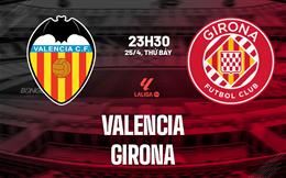 Nhận định bóng đá Valencia vs Girona 23h30 ngày 25/4 (La Liga 2025/26)