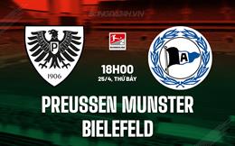Nhận định Preussen Munster vs Bielefeld 18h00 ngày 25/4 (Hạng 2 Đức 2025/26)