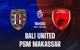Nhận định Bali United vs PSM Makassar 15h30 ngày 27/4 (VĐQG Indonesia 2025/26)
