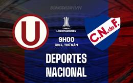 Nhận định Universitario Deportes vs Club Nacional 9h00 ngày 30/4 (Copa Libertadores 2026)