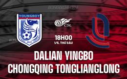 Nhận định Dalian Yingbo vs Chongqing Tonglianglong 18h00 ngày 1/5 (VĐQG Trung Quốc 2026)