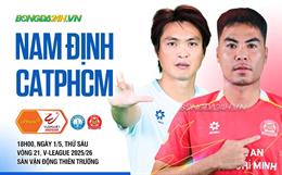 Nhận định Nam Định vs CATPHCM (18h00 ngày 1/5): Cuộc đấu danh dự