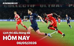 Lịch thi đấu, trực tiếp bóng đá hôm nay 06/05/2026: Bayern Munich vs PSG