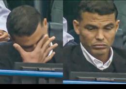Thiago Silva thất vọng sau khi Chelsea để thua Nottingham Forest