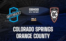 Nhận định Colorado Springs Switchbacks vs Orange County 8h00 ngày 9/5 (Hạng Nhất Mỹ 2026)