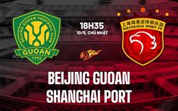 Nhận định Beijing Guoan vs Shanghai Port 18h35 ngày 10/5 (VĐQG Trung Quốc 2026)