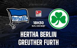 Nhận định Hertha Berlin vs Greuther Furth 18h30 ngày 10/5 (Hạng 2 Đức 2025/26)