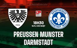 Nhận định Preussen Munster vs Darmstadt 18h30 ngày 10/5 (Hạng 2 Đức 2025/26)