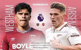Nhận định West Ham vs Arsenal (22h30 ngày 10/5): Không dễ cho Pháo thủ