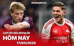 Lịch thi đấu, trực tiếp bóng đá hôm nay 18/05/2026: Arsenal vs Burnley