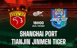 Nhận định Shanghai Port vs Tianjin Jinmen Tiger 18h00 ngày 23/5 (VĐQG Trung Quốc 2026)