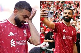 Mohamed Salah rơi nước mắt trong ngày chia tay sân Anfield