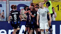 Eriksen cùng Wolfsburg xuống hạng ở Bundesliga